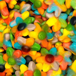 Regenboog bloemen