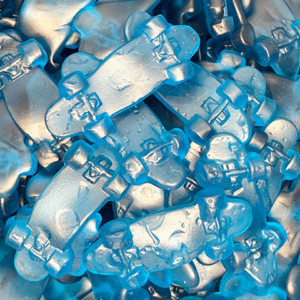 Blauwe skateborden